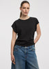 Extended-Sleeve Shirred Tee with Drawstrings