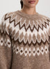 Long-Sleeve Pullover with Fair-Isle Pattern