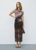 Sleeveless Bodycon Maxi Dress with Side Shirring