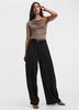 Sleeveless Top with Asymmetrical Neckline