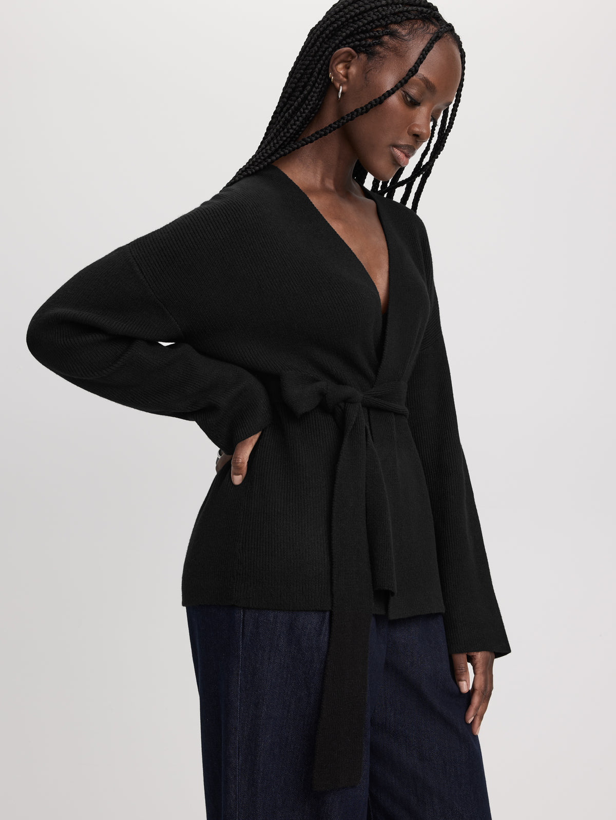 Long Belted Cardigan