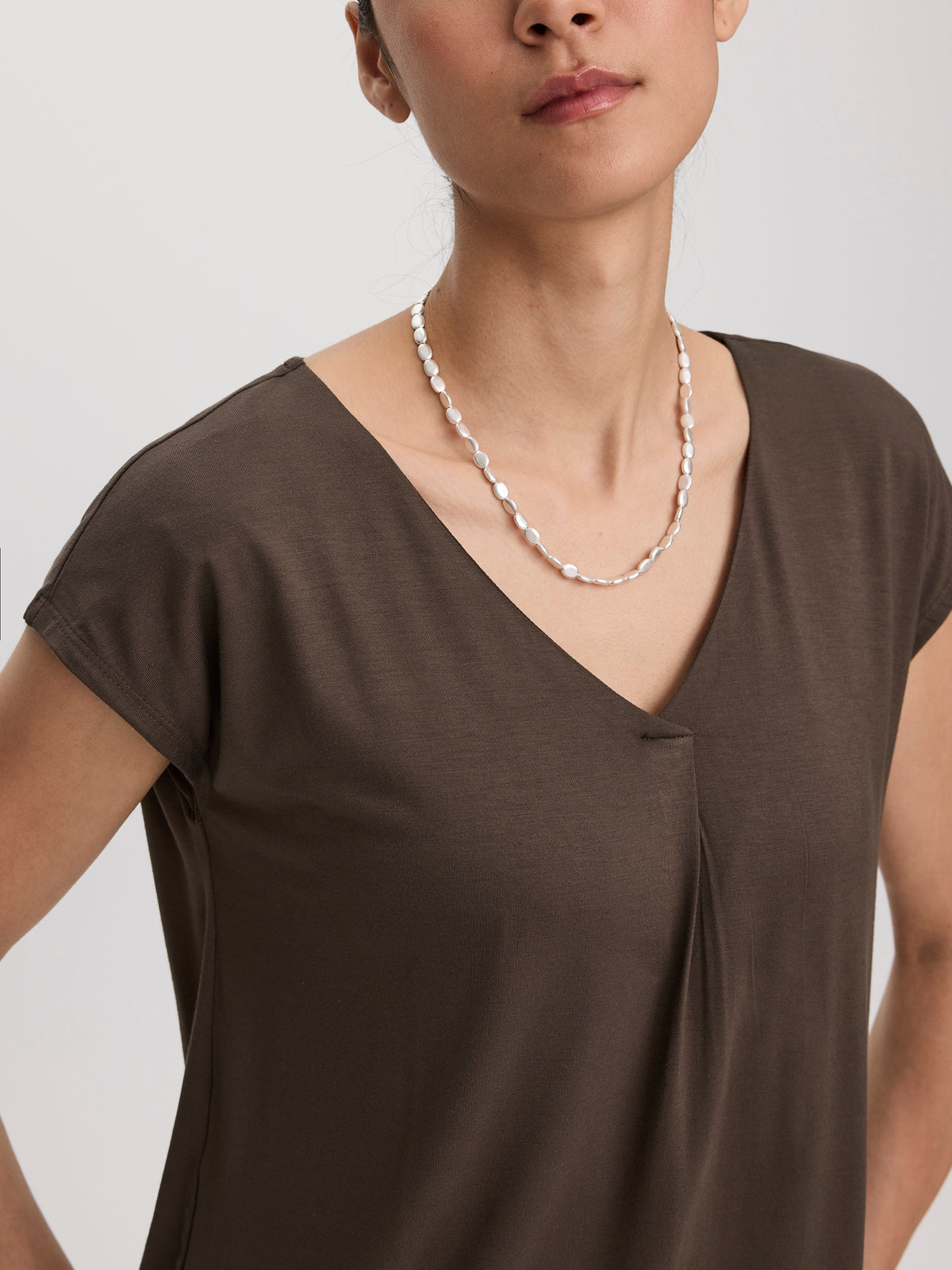 Extended-Sleeve V-Neck Tunic