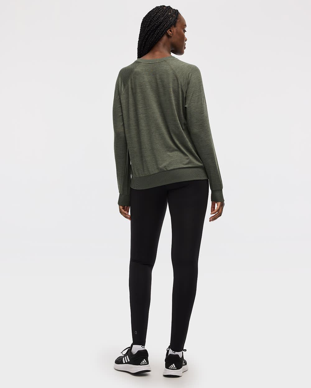 Pull à manches longues et col rond - Dry-Lux (MD) Hyba Essentiels