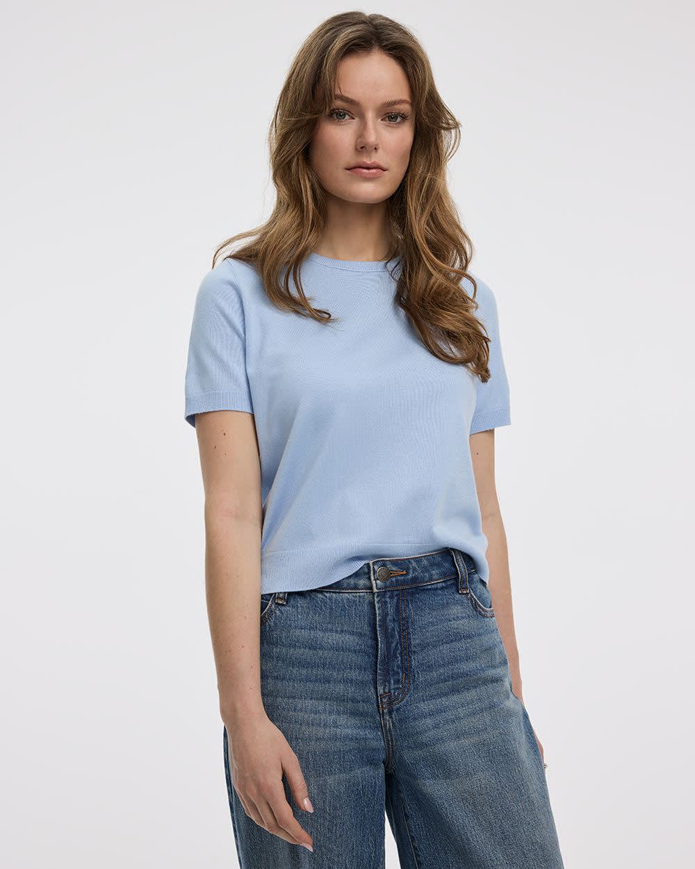 Crew-Neck Sweater Tee - R Essentials