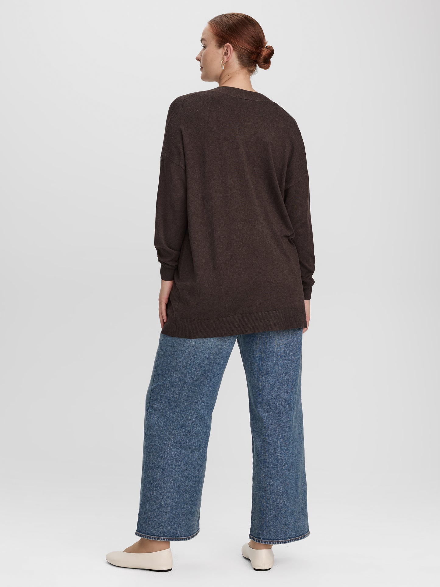 Long-Sleeve Open Cardigan with Pockets - R Essentials