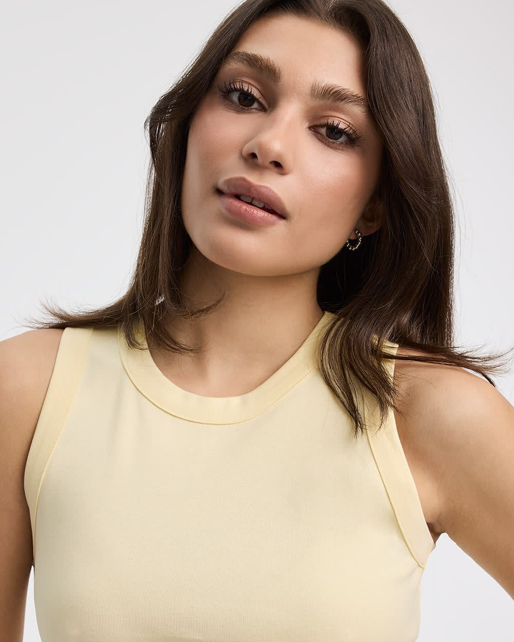 Ribbed Crew-Neck Tank - R Essentials