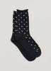 Dotted Bamboo Viscose Crew Socks