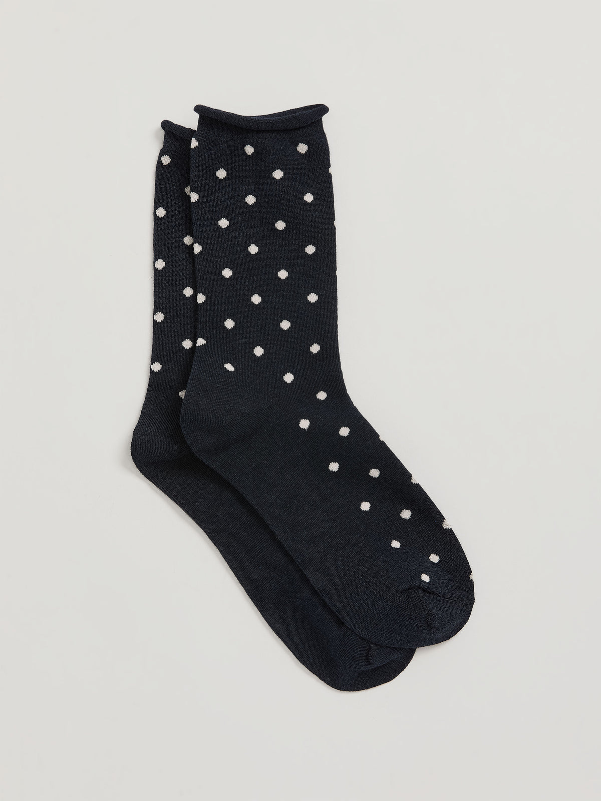 Dotted Bamboo Viscose Crew Socks