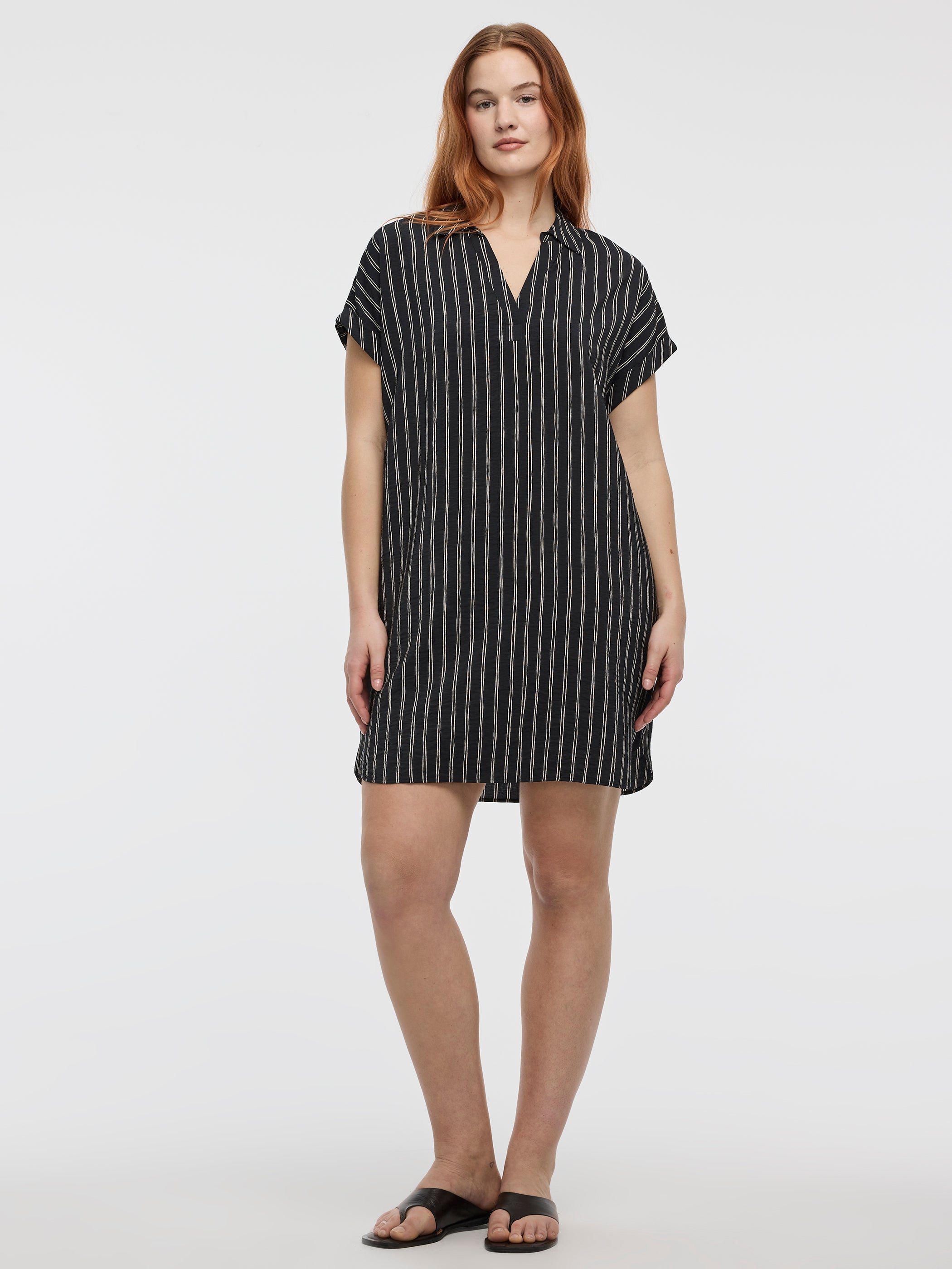 Short-Sleeve Shirt Dress