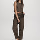 Houndstooth Mid-Rise Barrel Pants - The Timeless