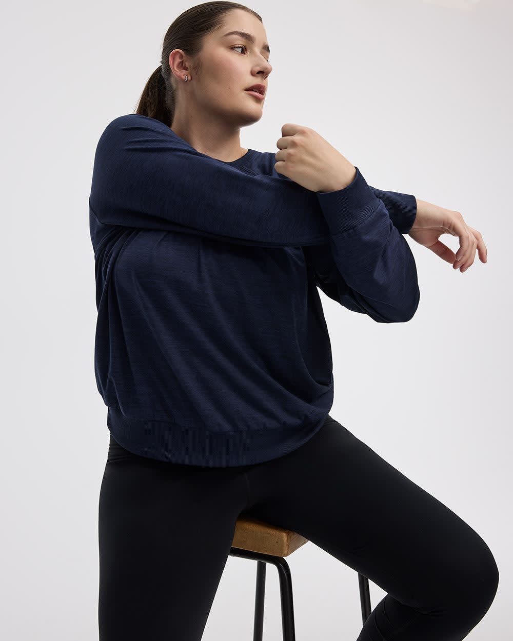 Pull à manches longues et col rond - Dry-Lux (MD) Hyba Essentiels