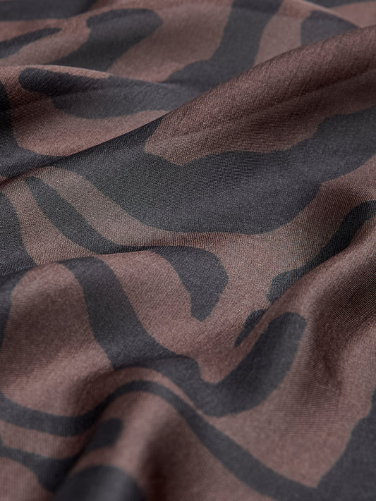 Zebra-Print Square Scarf