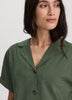 Short-Sleeve Shirt with Notch Collar