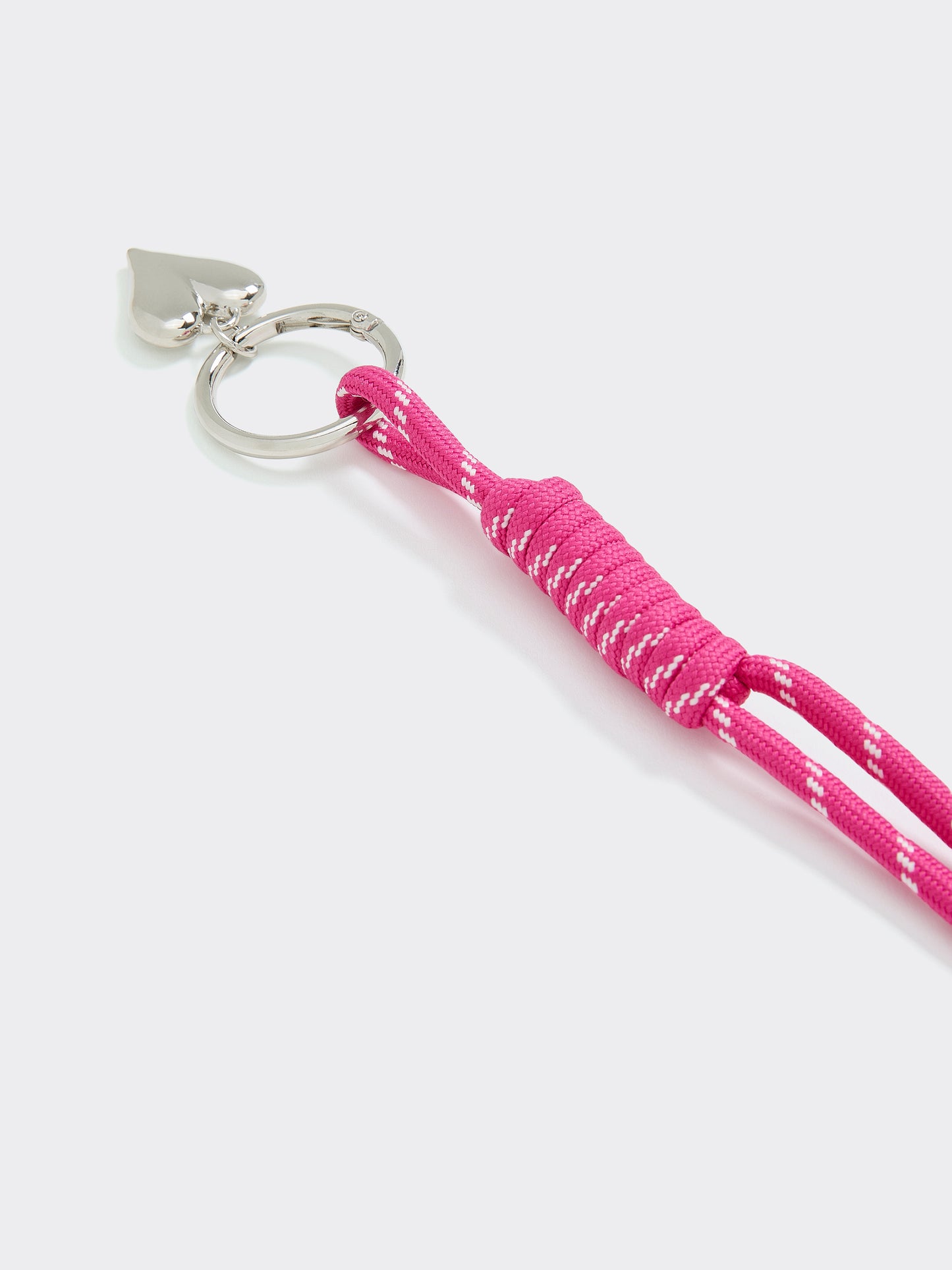 Cord Bag Charm with Heart