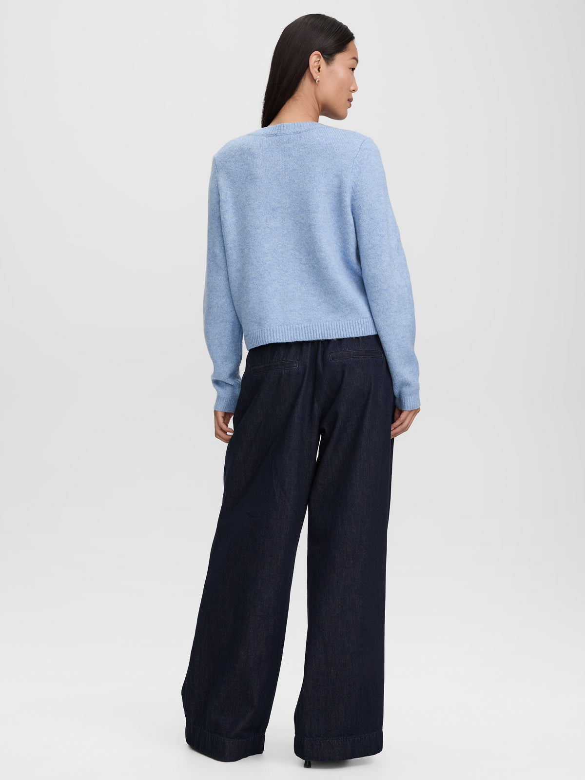 Crew-Neck Cardigan