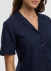 Short-Sleeve Shirt with Pyjama Collar