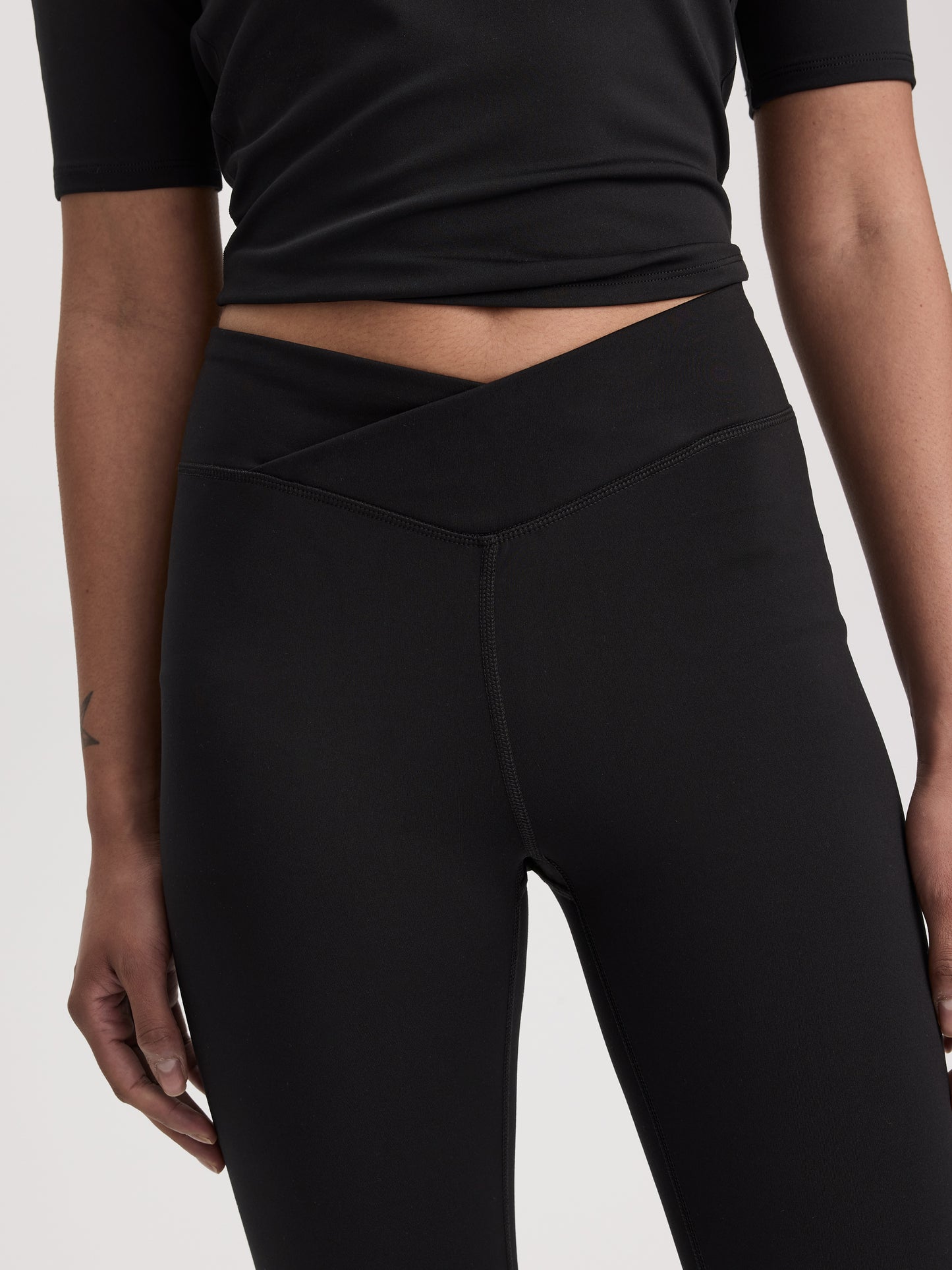 Legging with Cross-Over Waistband