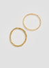 Beaded Bracelets with Rhinestones - Set of 2