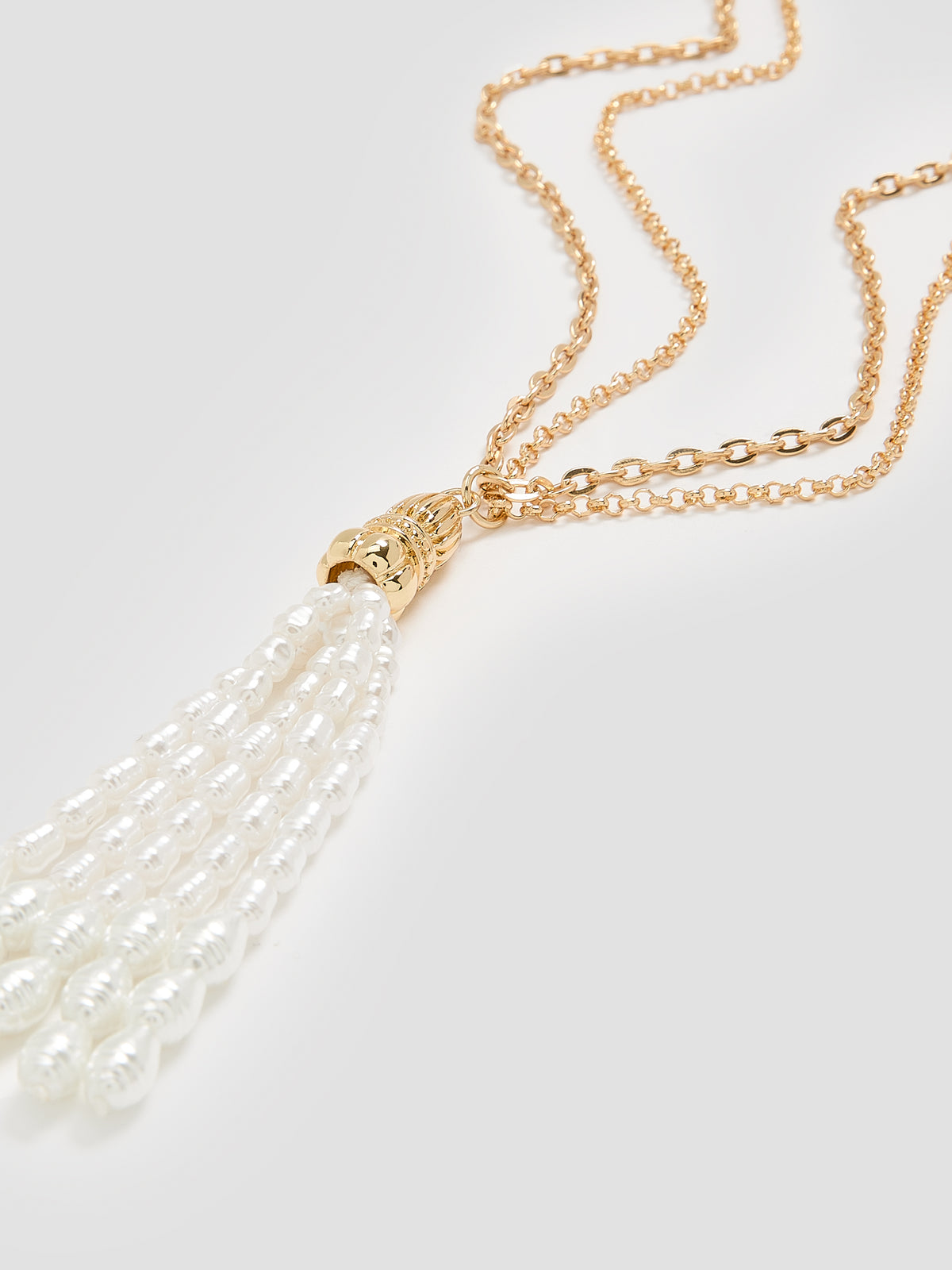 Necklace with Pearl Fringe