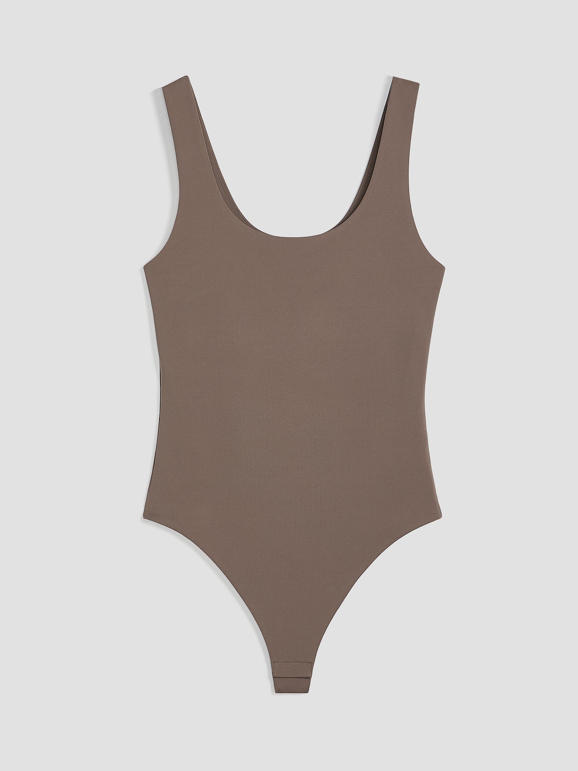 Sleeveless Scoop-Neck Bodysuit