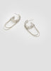 Textured Hoops with Snake Chains
