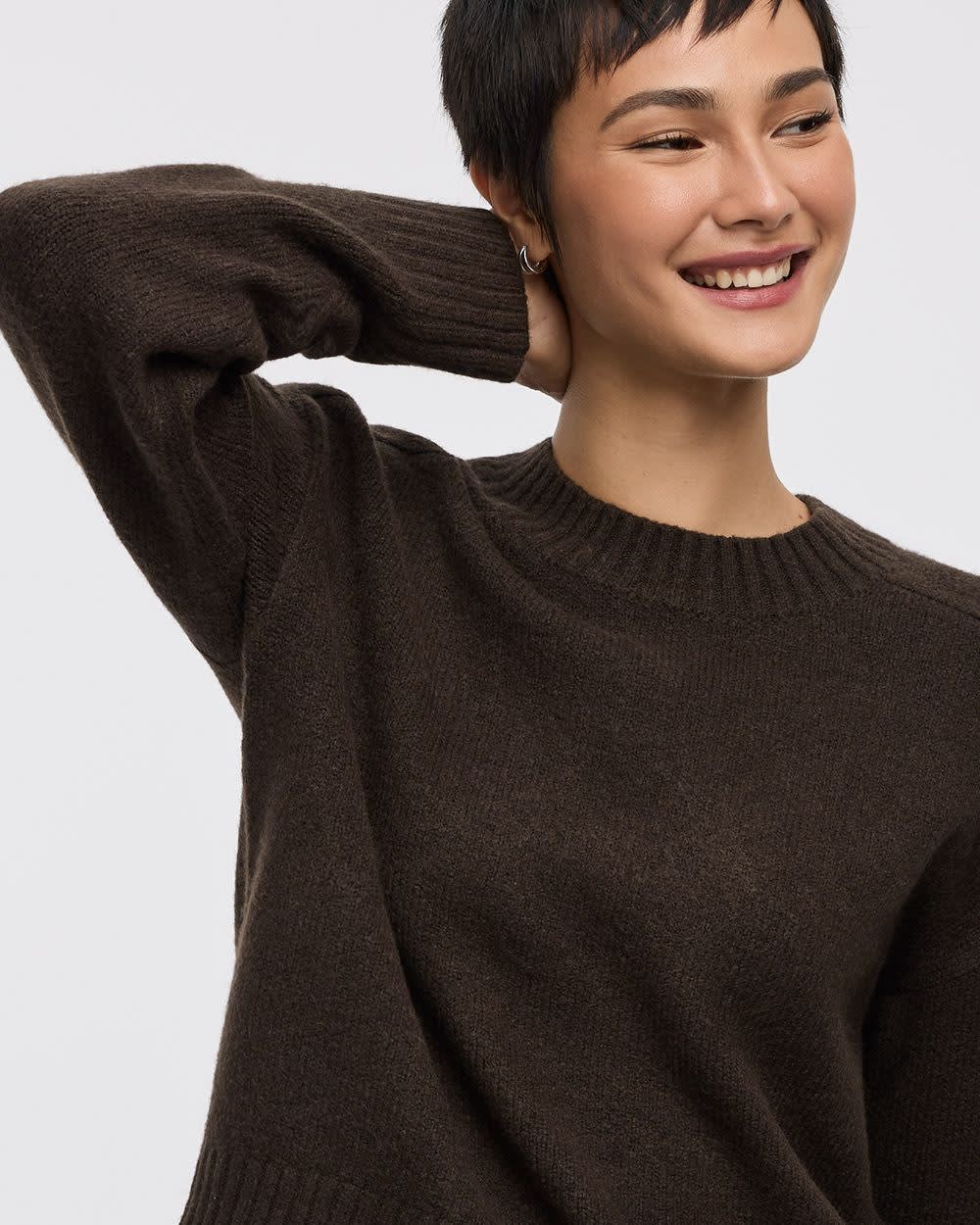 Long-Sleeve Crew-Neck PlushSoft Pullover
