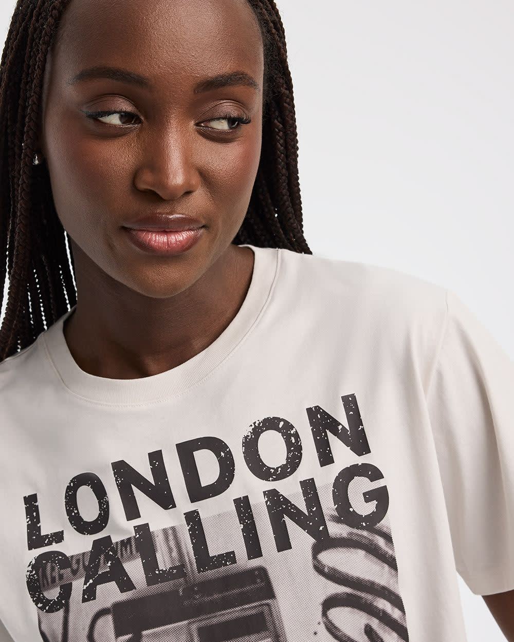 T-shirt à manches courtes et col rond 