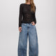 Mid-Rise Barrel Jean
