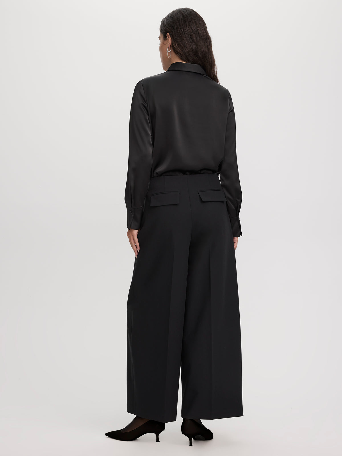 Mid-Rise Barrel Pants