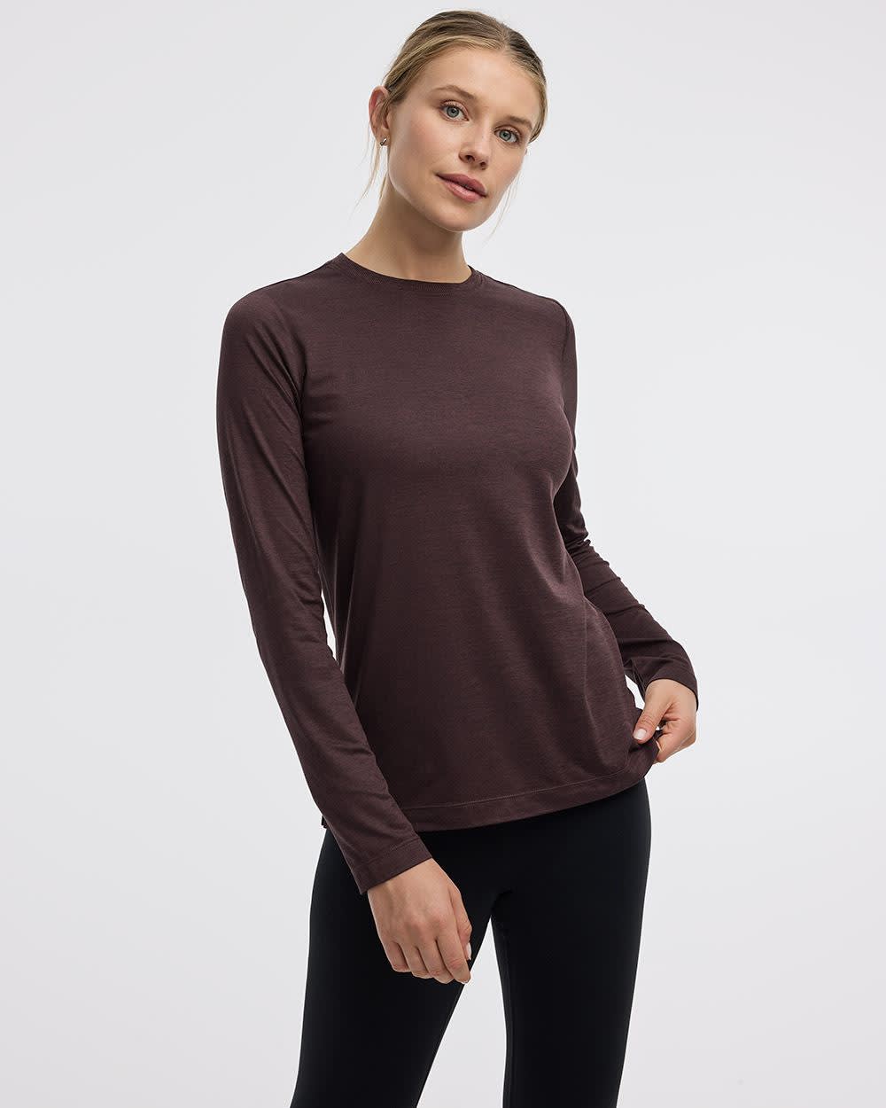 Long-Sleeve Crew-Neck T-Shirt - DRY-LUX (R) Hyba Essentials