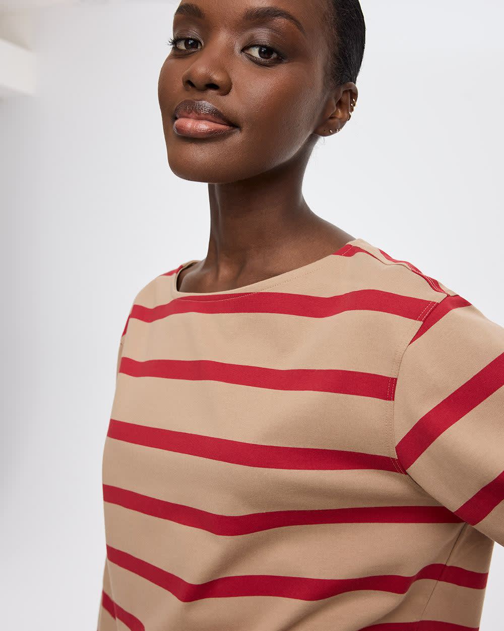 Long-Sleeve Boat-Neck Top | Regular | Reitmans