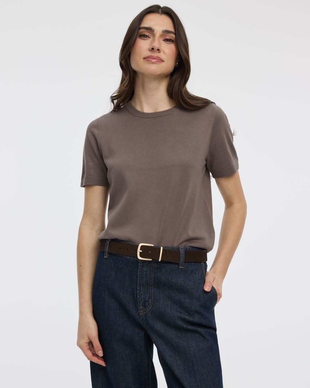 Crew-Neck Sweater Tee - R Essentials