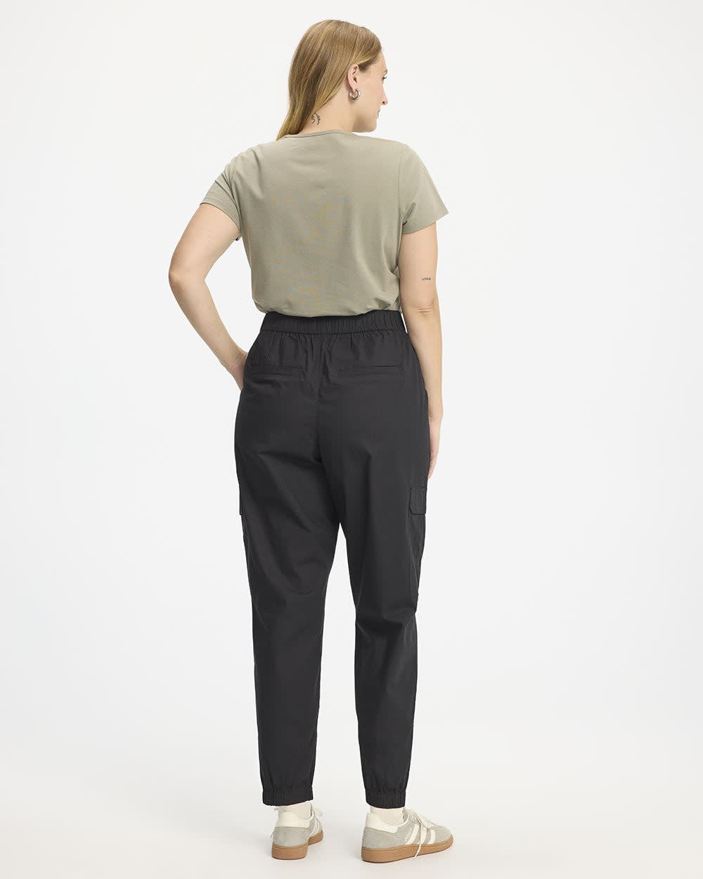 Poplin Jogger with Cargo Pockets - Tall
