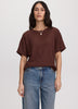 Short-Sleeve Crew-Neck T-Shirt with Pointelle Stitches