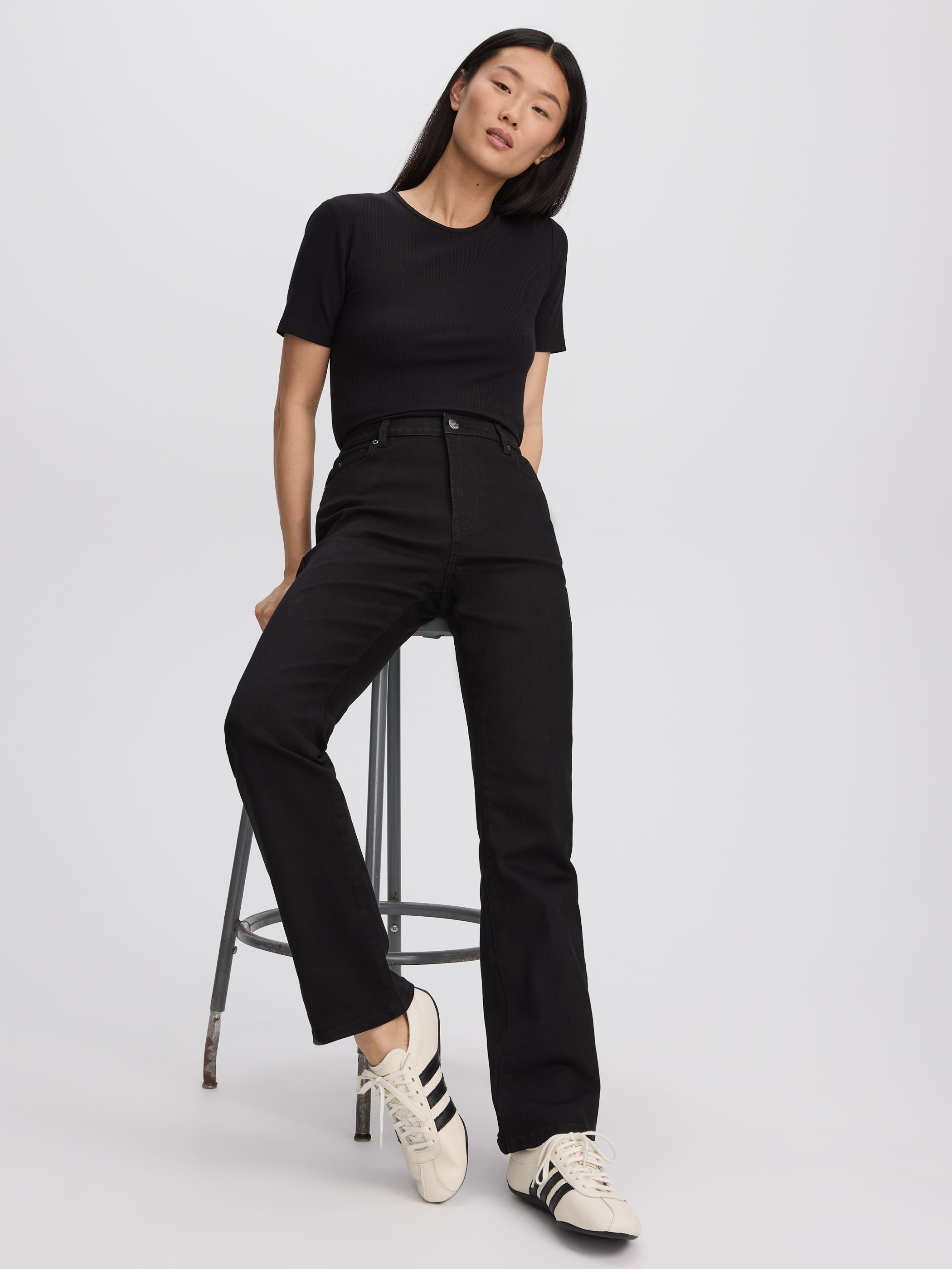 Boot-Leg Mid-Rise Jean