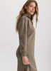 French Terry Hooded Midi Dress
