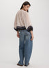 Long-Sleeve Loose Chiffon Blouse