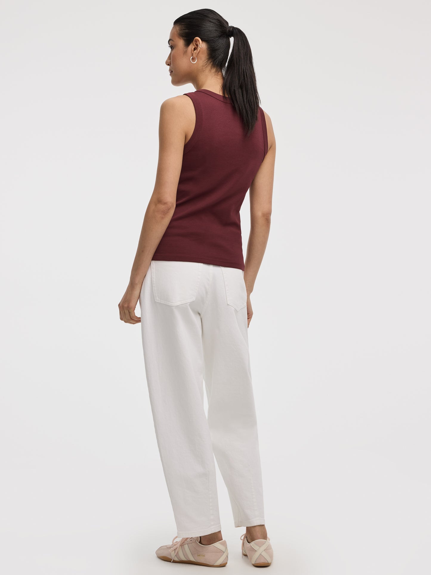 Camisole côtelée à col rond - R Essentials