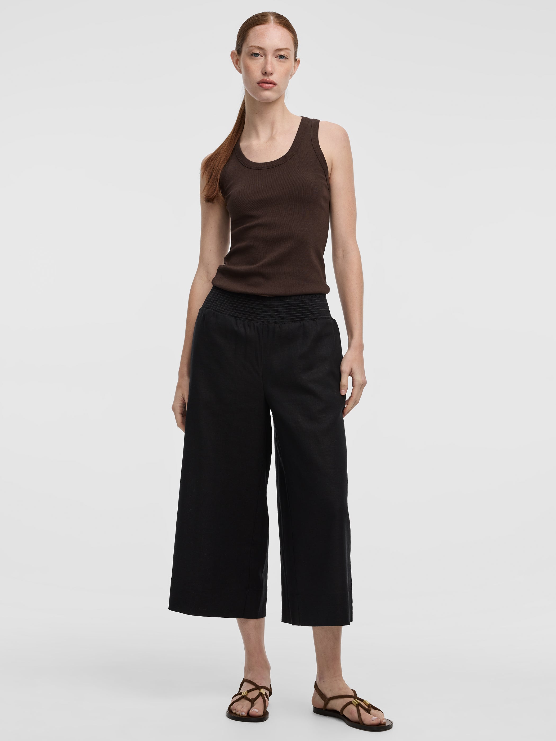 Women's Cropped Wide-Leg Linen-Blend Pant – Hyba by Reitmans