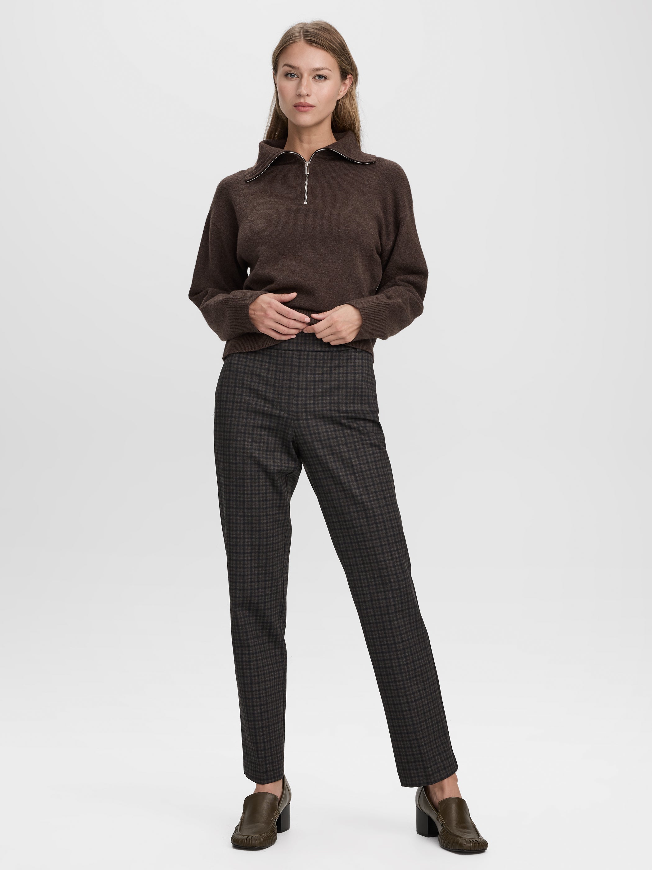 Straight-Leg High-Rise Pull-On Pants - The Modern Stretch (R)