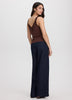 V-Neck Cami with Lace Trim