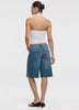 Mid-Rise Denim Bermuda