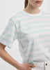 Striped Crew-Neck Boxy T-Shirt