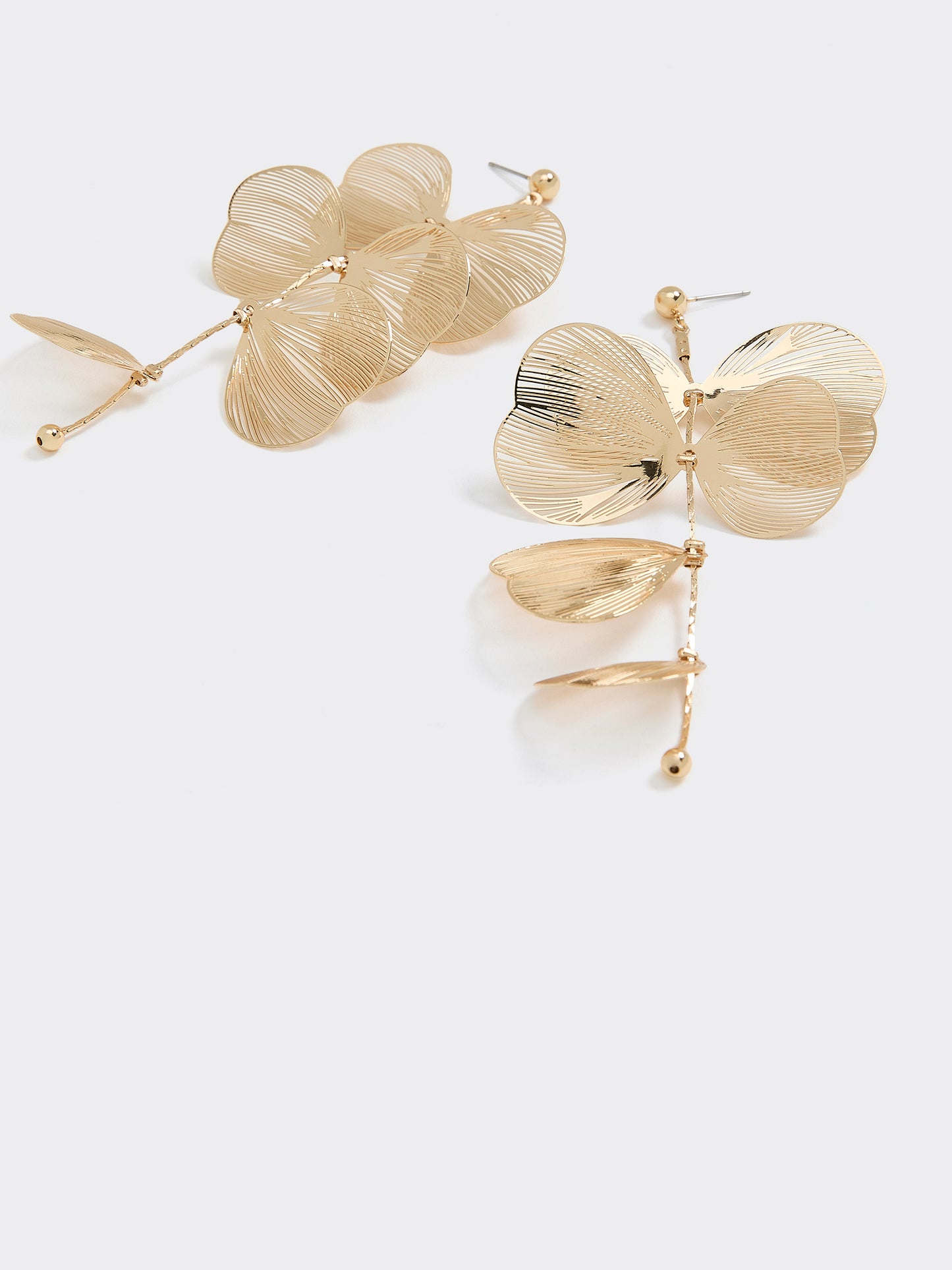 Earrings with Flower Pendants