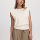 Sleeveless Crew-Neck Sweater Vest