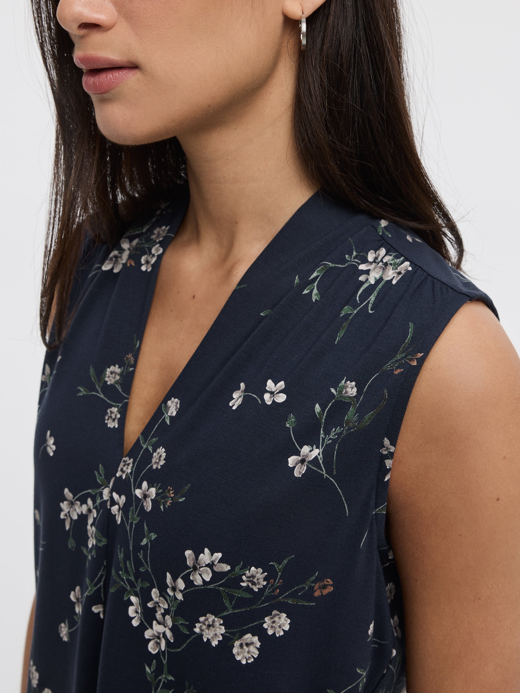 Sleeveless V-Neck Top