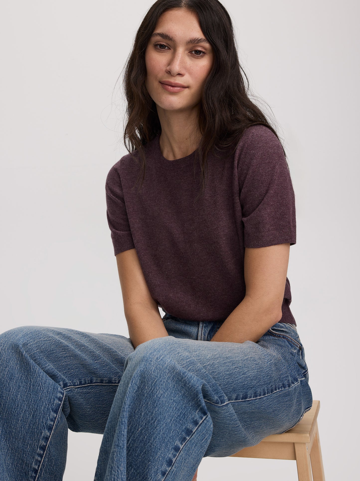 Short-Sleeve Crew-Neck Sweater - R Essentials