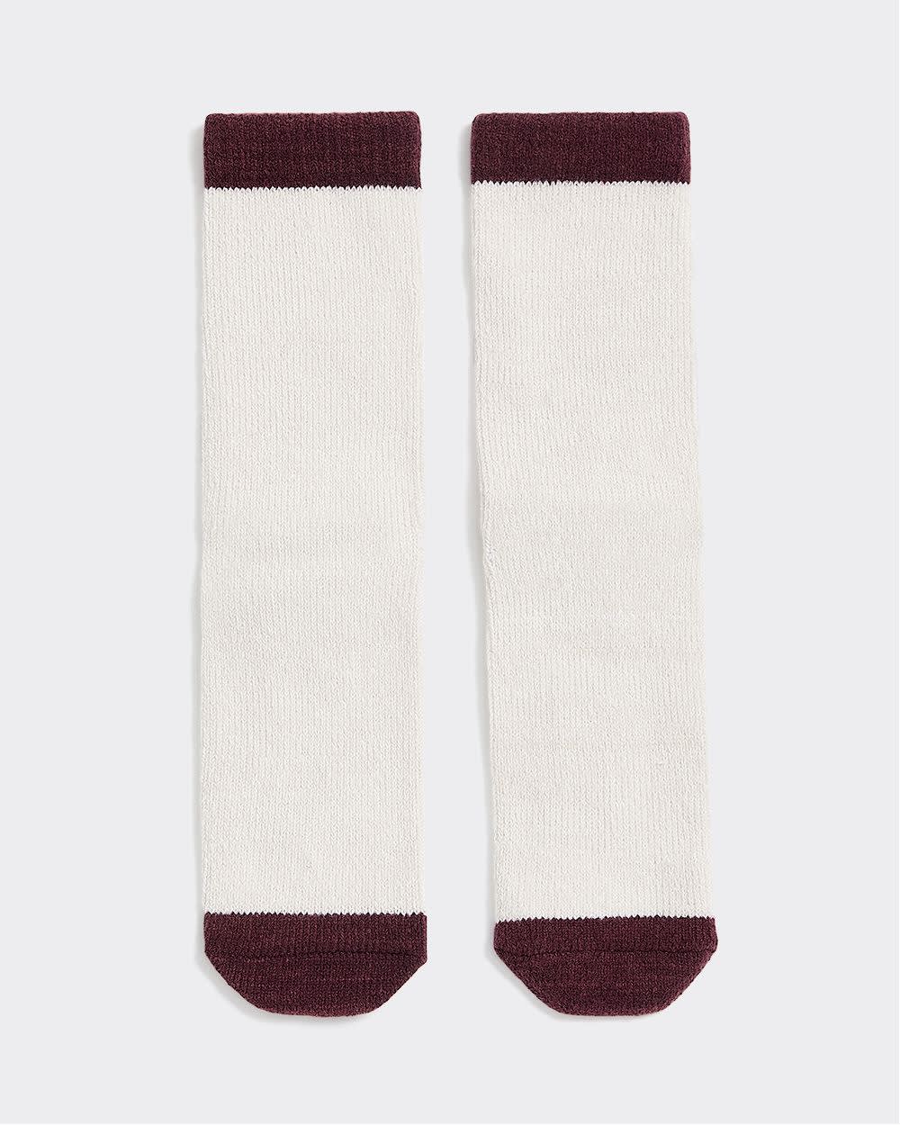 Bas d'hiver avec citation