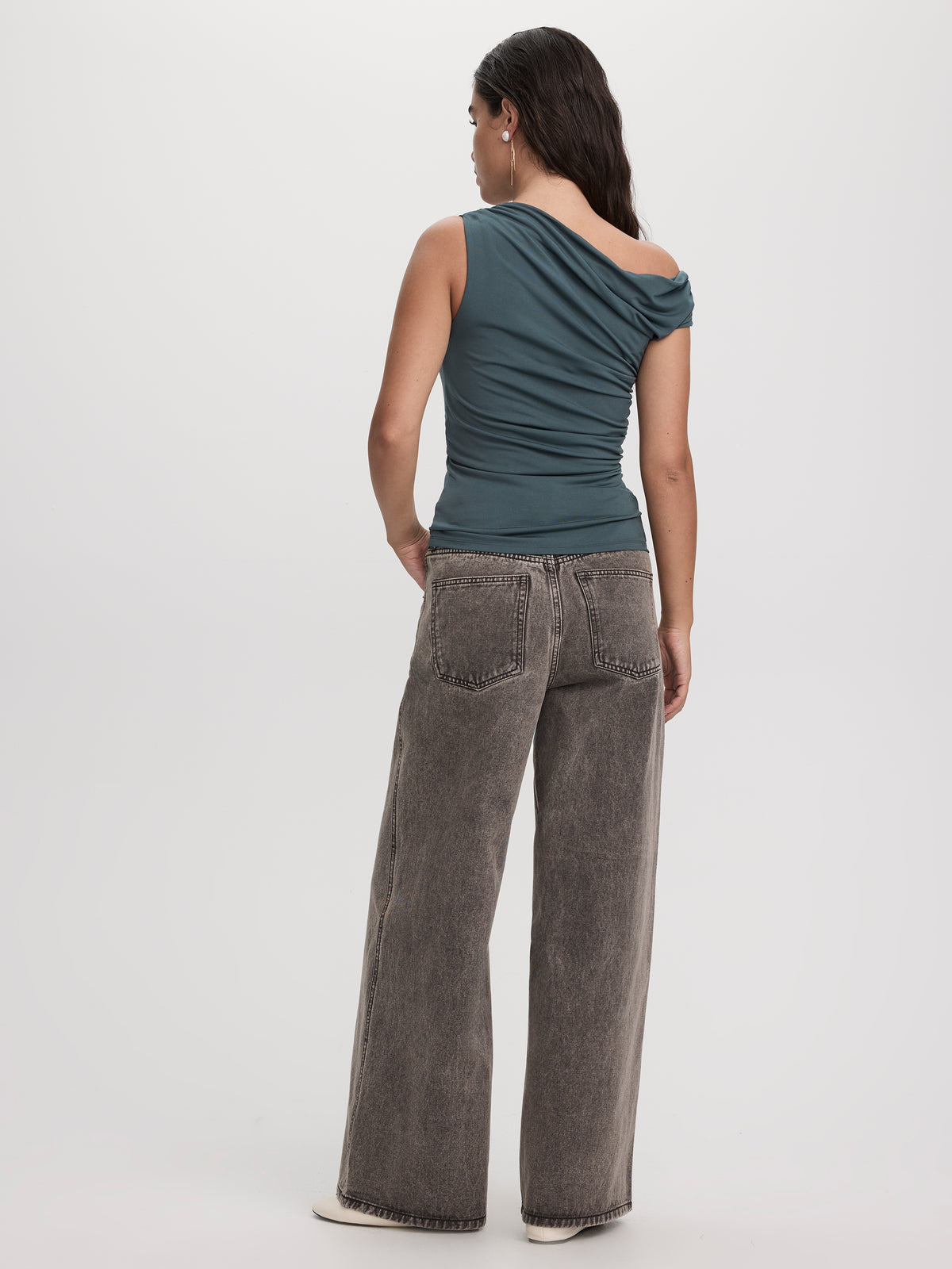 Shirred Off-the-Shoulder Top