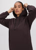 French Terry Hooded Midi Dress